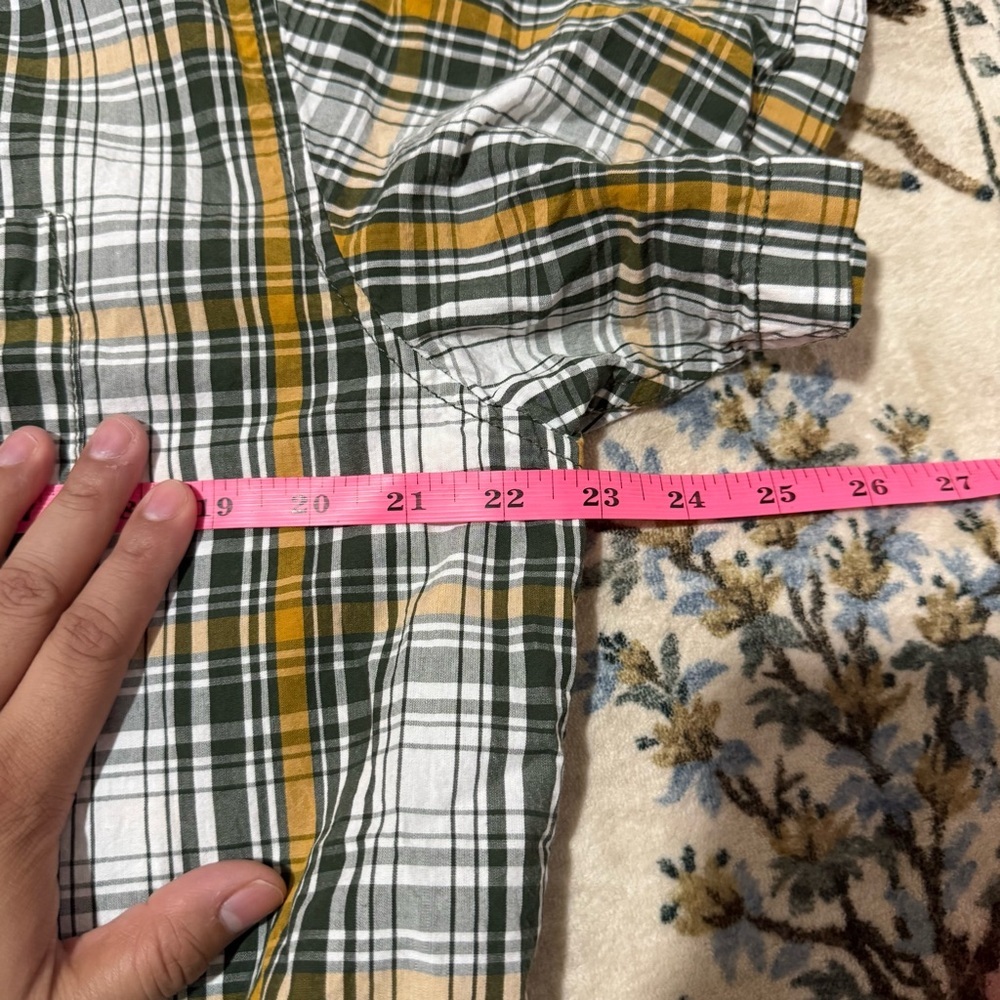 Caterpillar Men's Plaid Shirt - Yellow and Black L - Picture 3 of 6
